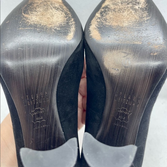 Stuart Weitzman suede bow pumps Sz 7 - Picture 9 of 9